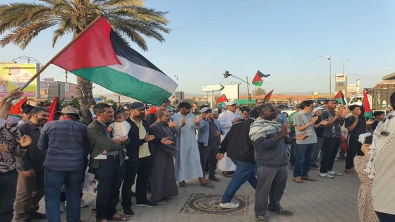 الجبهة المغربية لدعم فلسطين ومناهضة التطبيع تندد بالتدخل الأمني العنيف في أيت ملول وتؤكد على دعمها للمقاومة الفلسطينية (صور)